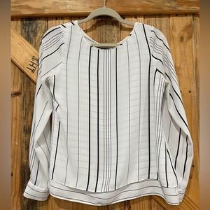 WHBM Striped Blouse Size 4. Great for work attire!